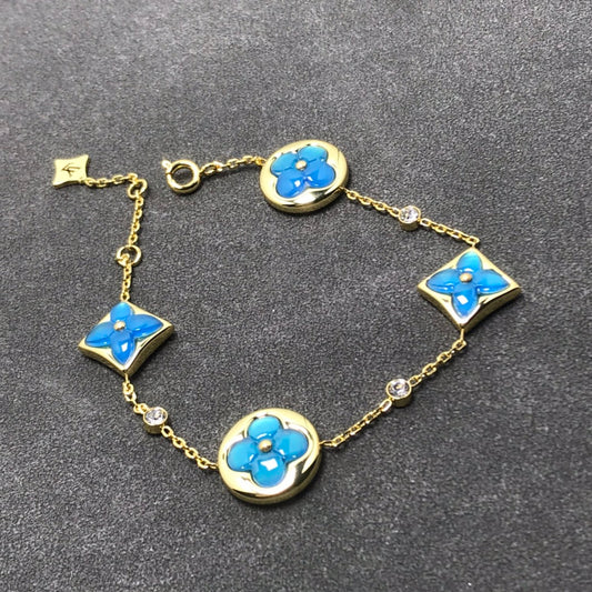 [Noble Jewelry]STAR AND SUN TURQUOISE 4 MOTIFS 3 DIAMONDS