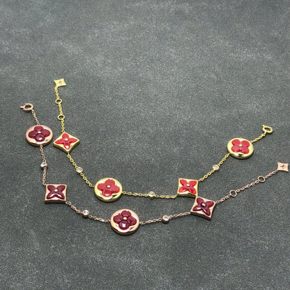 [Noble Jewelry]STAR AND SUN CARNELIAN 4 MOTIFS 3 DIAMONDS