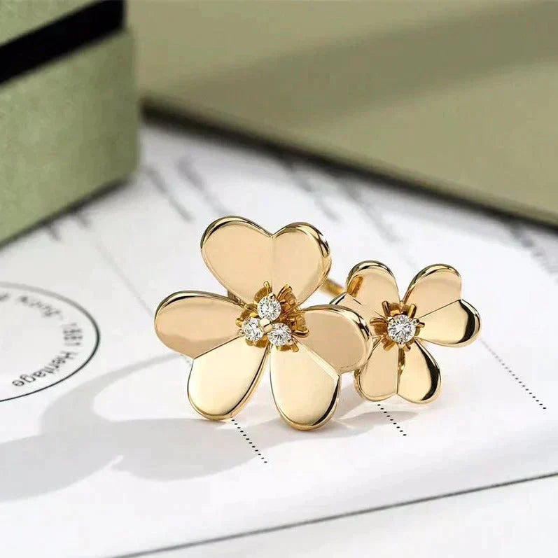 [Edler Schmuck]CLOVER COMOS GOLD DIAMANTRING