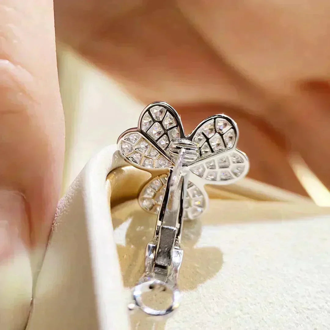 [Noble Jewelry]CLOVER COMOS DIAMOND EARRINGS SILVER