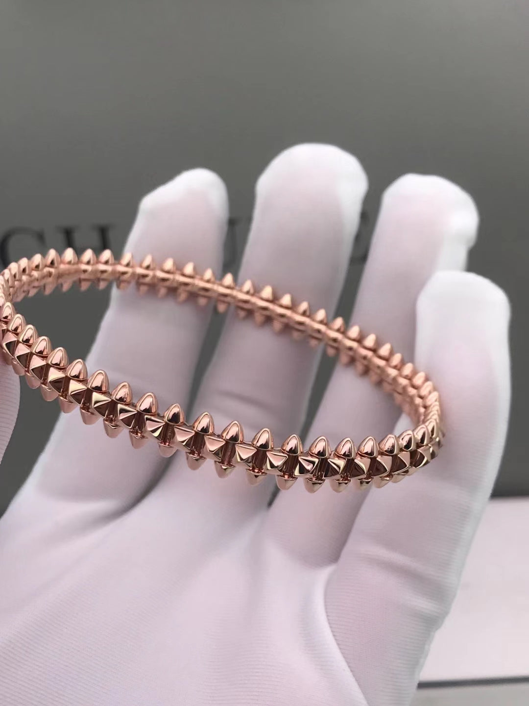 [Noble Jewelry]CLASH PINK GOLD BRACELET