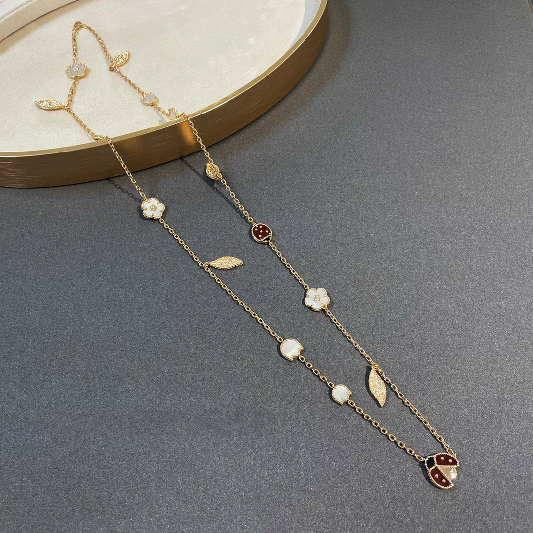 [Noble Jewelry]LUCKY SPRING 15 MOTIFS GOLD NECKLACE