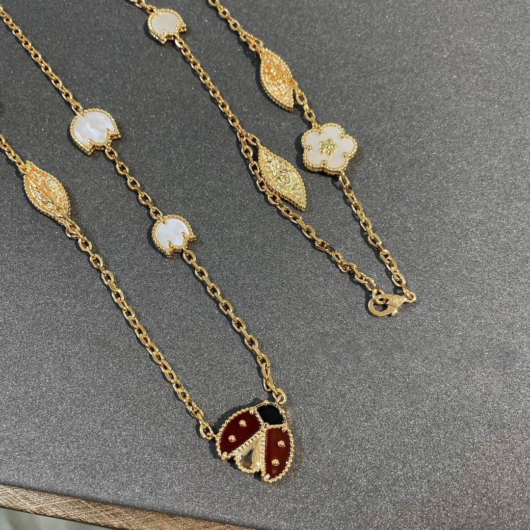 [Noble Jewelry]LUCKY SPRING 15 MOTIFS GOLD NECKLACE