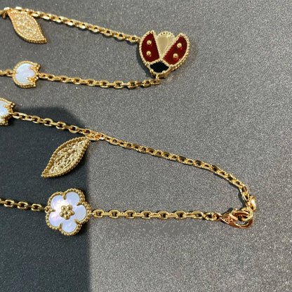 [Noble Jewelry]LUCKY SPRING 15 MOTIFS GOLD NECKLACE