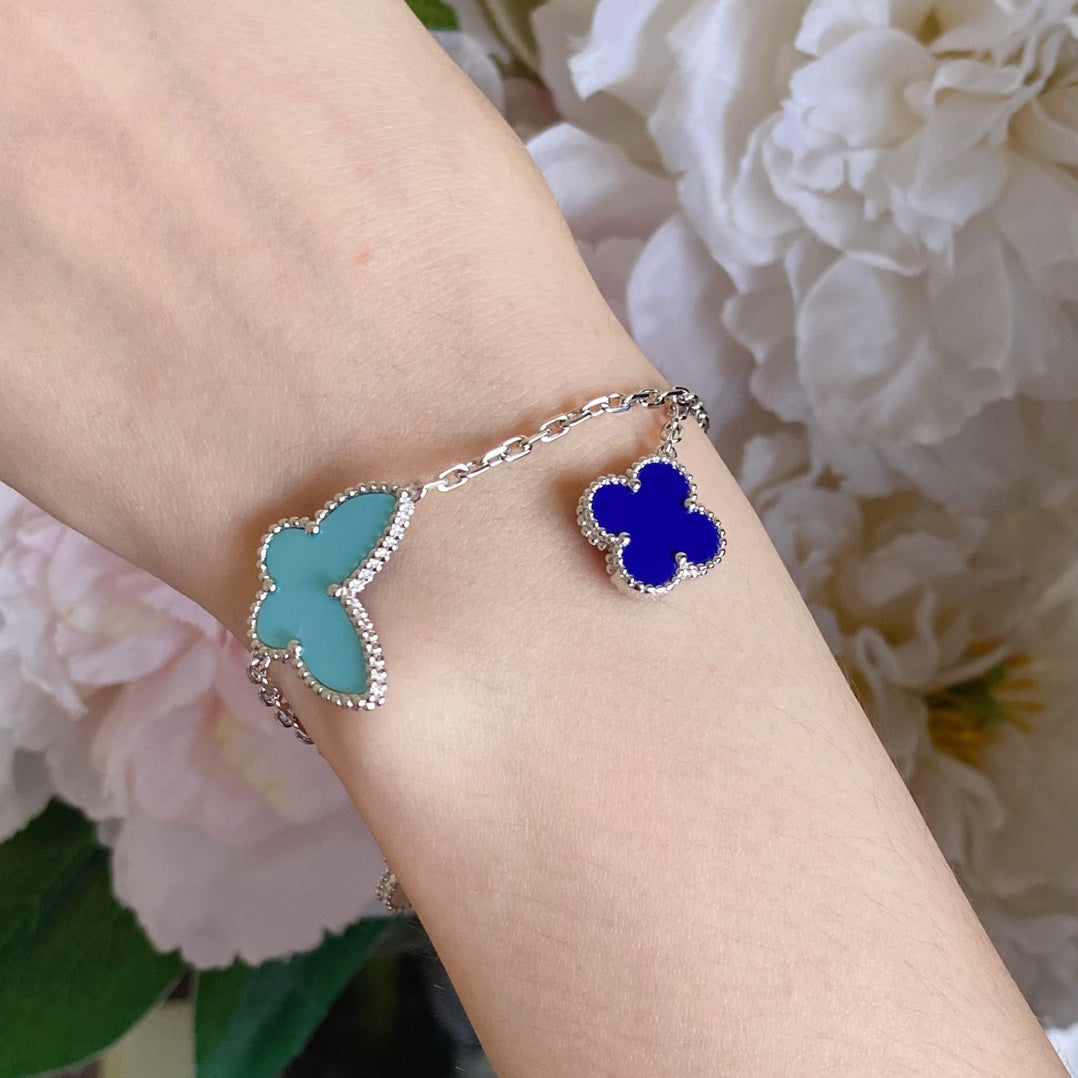 [Noble Jewelry]LUCKY SPRING SILVER BRACELET 4 MOTIF