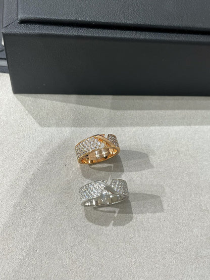 [Noble Jewelry]LIENS EVIDENCE  DIAMOND PAVED RING