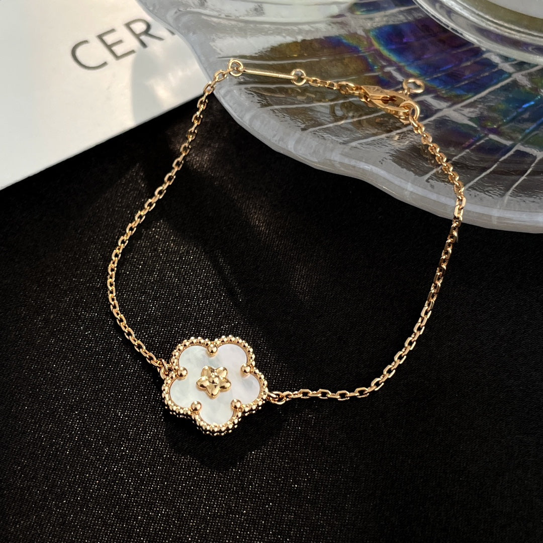 [Noble Jewelry]LUCKY SPRING ROSE GOLD MOP BRACELET