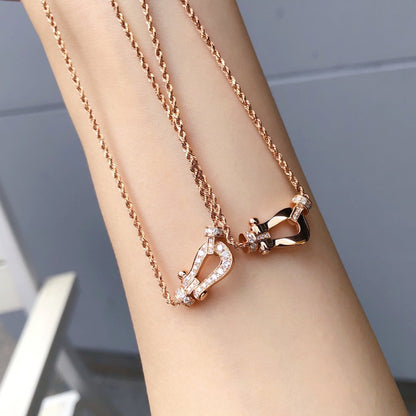 [Noble Jewelry]FORCE 10 PINK GOLD DIAMOND NECKLACE