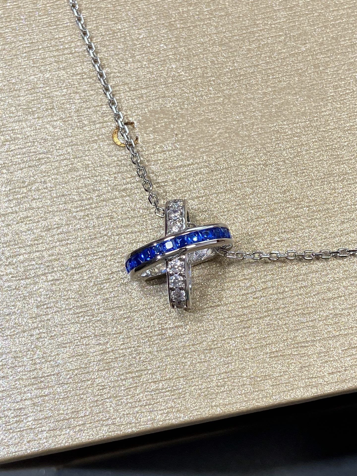 [Noble Jewelry]LIENS DIAMOND SILVER NECKLACE