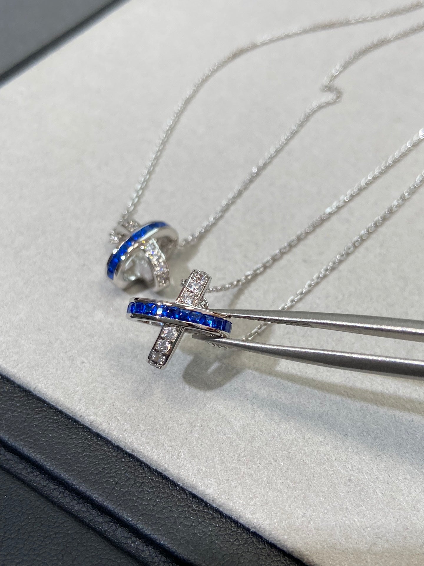 [Noble Jewelry]LIENS DIAMOND SILVER NECKLACE