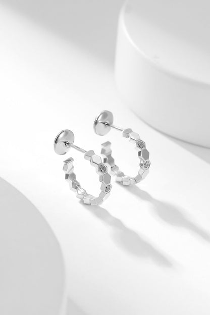 [Edler Schmuck] BEE LOVE DIAMANT-KREOLEN