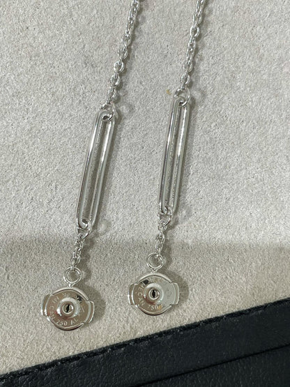 [Noble Jewelry]CHAINE CHAOS DIAMOND DROP EARRINGS