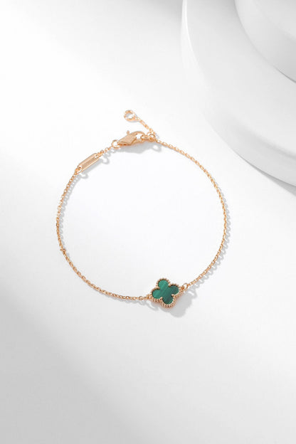 [Noble Jewelry]CLOVER BRACELET MALACHITE 1 MOTIF