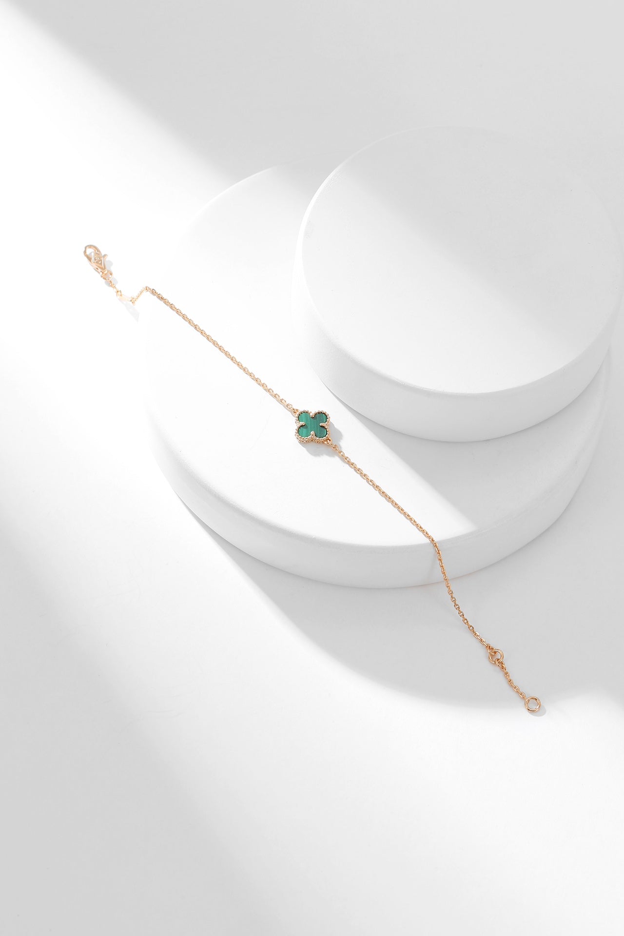 [Noble Jewelry]CLOVER BRACELET MALACHITE 1 MOTIF