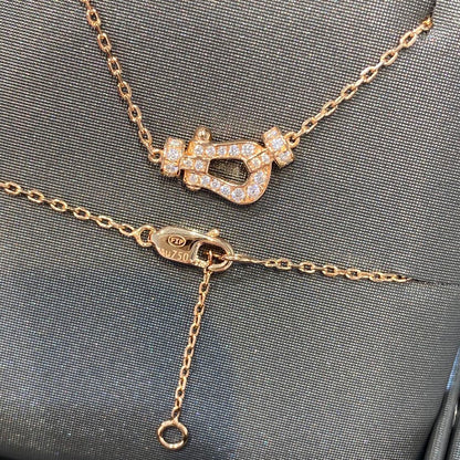 [Noble Jewelry]FORCE 10 DIAMOND PINK GOLD NECKLACE MINI MODEL