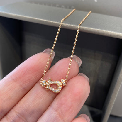 [Noble Jewelry]FORCE 10 DIAMOND PINK GOLD NECKLACE MINI MODEL