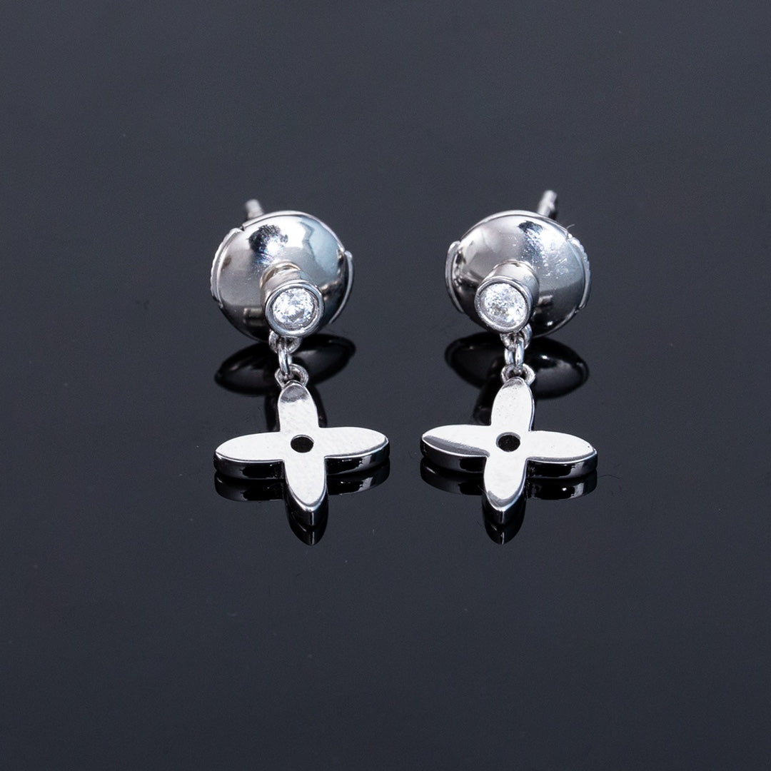 [Noble Jewelry]VIDYLLE SILVER DIAMOND MINI DROP EARRINGS