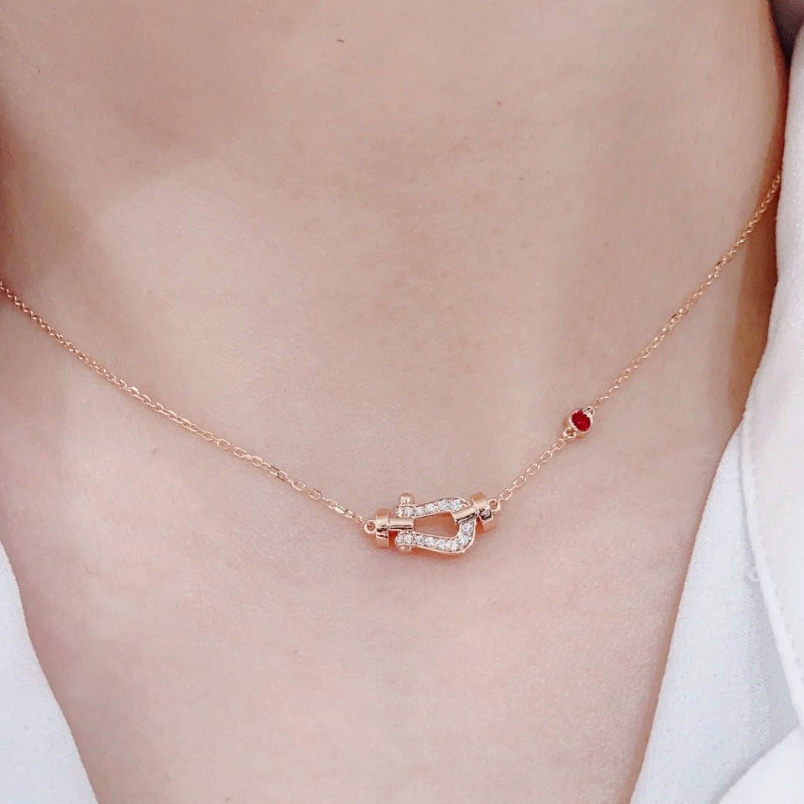 [Noble Jewelry]FORCE 10 DIAMOND PINK GOLD NECKLACE