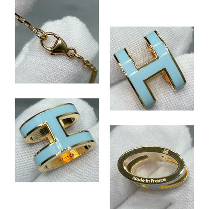 [Noble Jewelry]POP H SKY BLUE NECKLACE