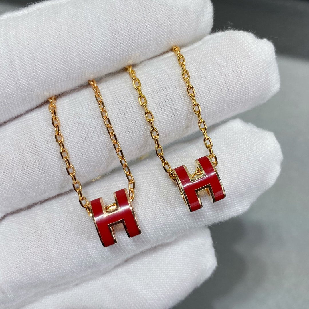 [Noble Jewelry]MINI POP H NECKLACE