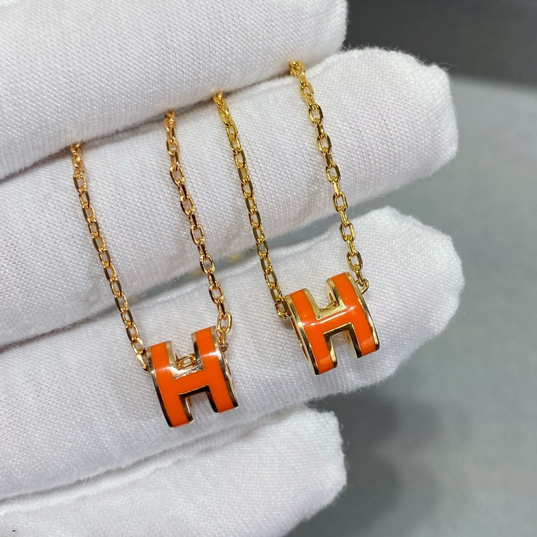 [Noble Jewelry]MINI POP H NECKLACE