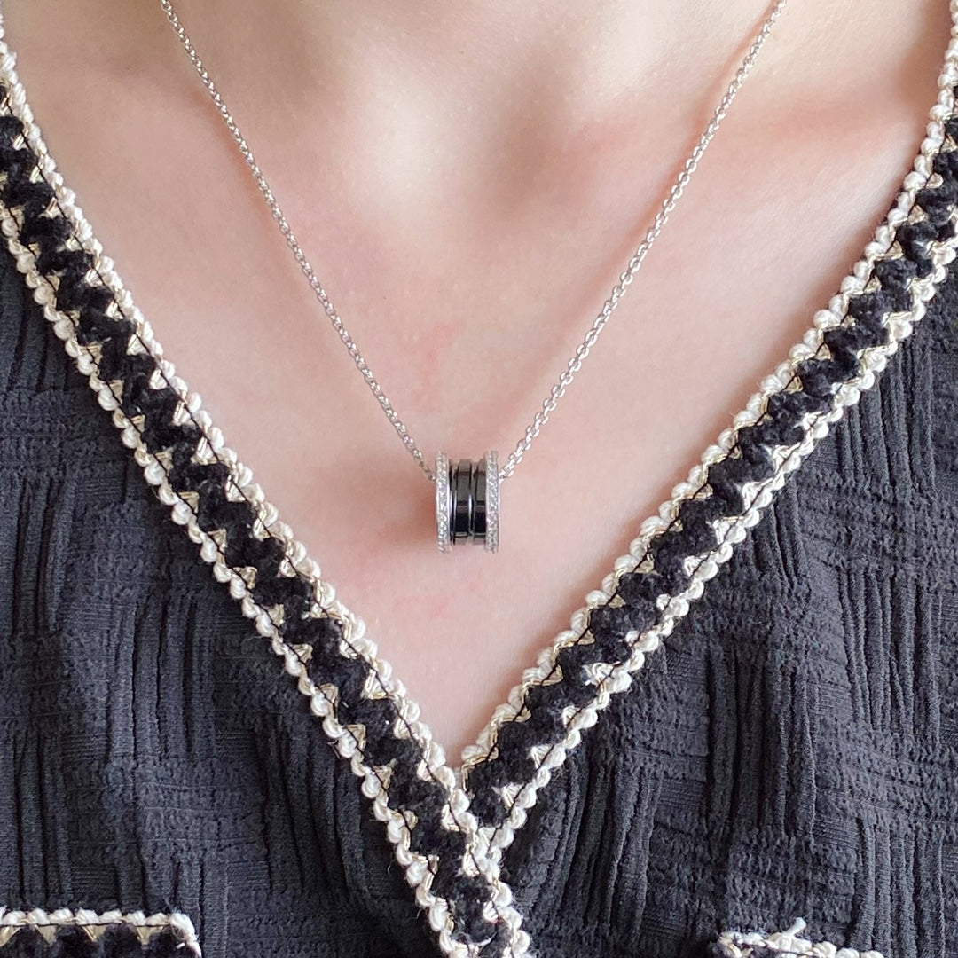 [Noble Jewelry]ZERO 1 DIAMOND CERAMIC NECKLACE