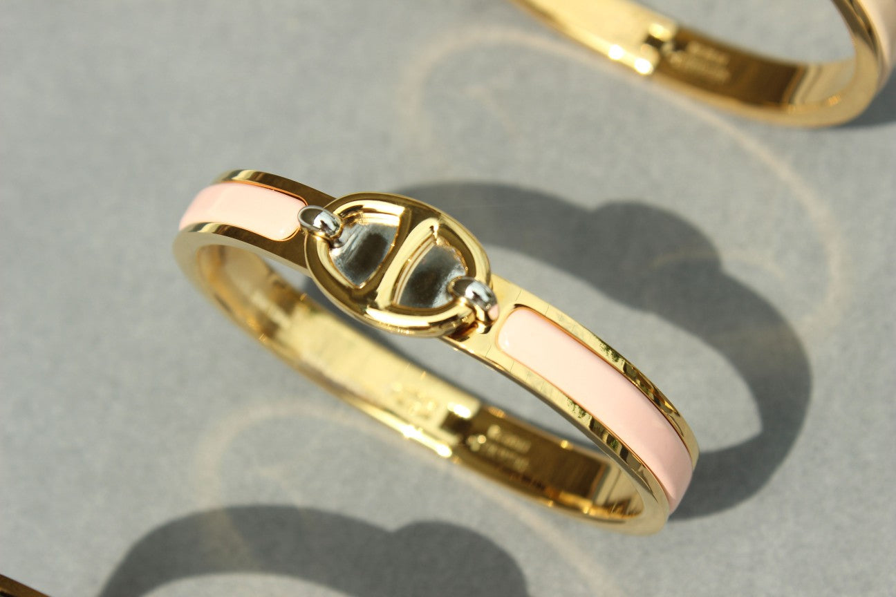 [Edler Schmuck] CLIC CHAINE GOLD ARMBAND