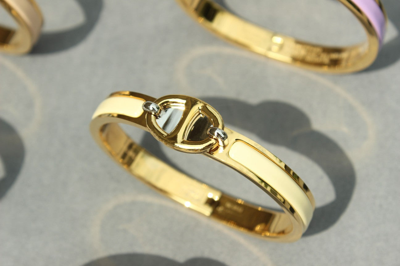 [Noble Jewelry]CLIC CHAINE GOLD BRACELET