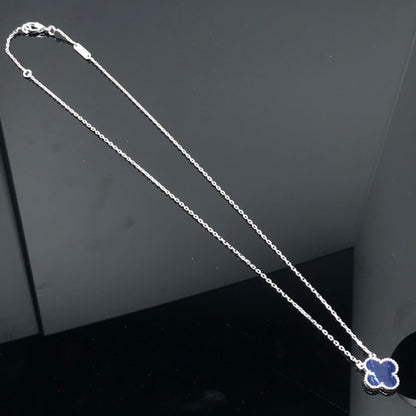 [Noble Jewelry]CLOVER PIETERSITE SILVER LONG NECKLACE