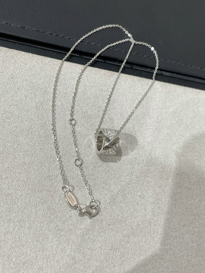 [Noble Jewelry]LIENS EVIDENCE DIAMOND PAVED NECKLACE