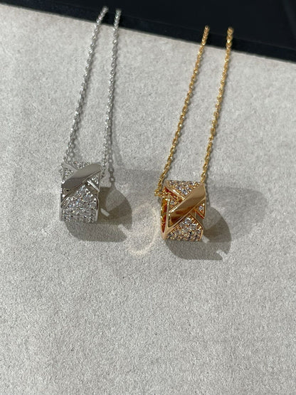 [Noble Jewelry]LIENS EVIDENCE DIAMOND PAVED NECKLACE