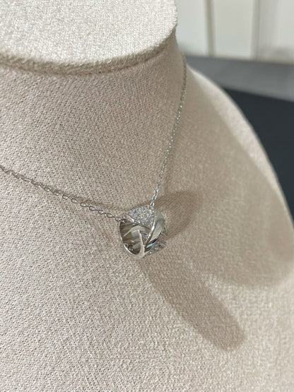 [Noble Jewelry]LIENS EVIDENCE DIAMOND PAVED NECKLACE