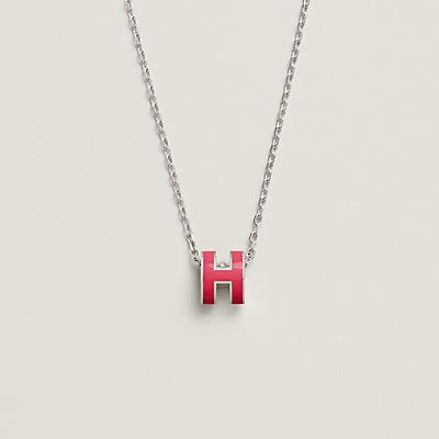 [Noble Jewelry]H NECKLACE PINK