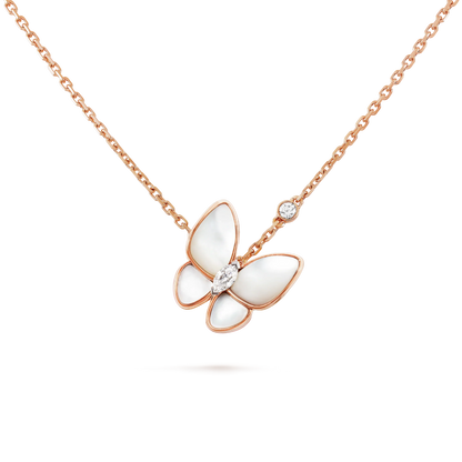 [Noble Jewelry]BUTTERFLY MOP DIAMOND NECKLACE