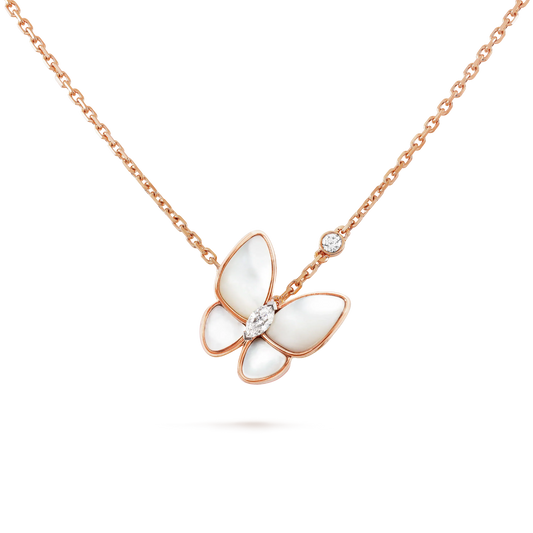 [Edler Schmuck] BUTTERFLY MOP DIAMOND HALSKETTE