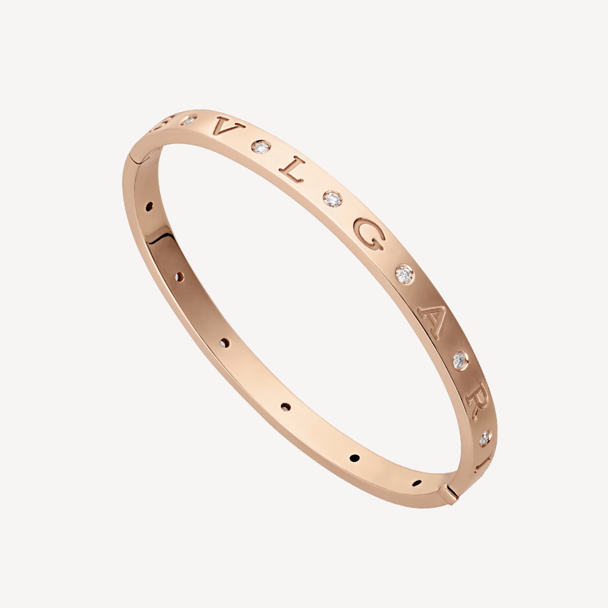 [Noble Jewelry]ZERO 1 PINK GOLD 12 DIAMONDS BRACELET