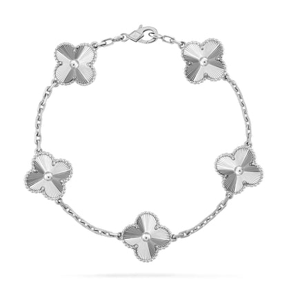 [Edler Schmuck]CLOVER SILBER 5 MOTIVE ARMBAND 