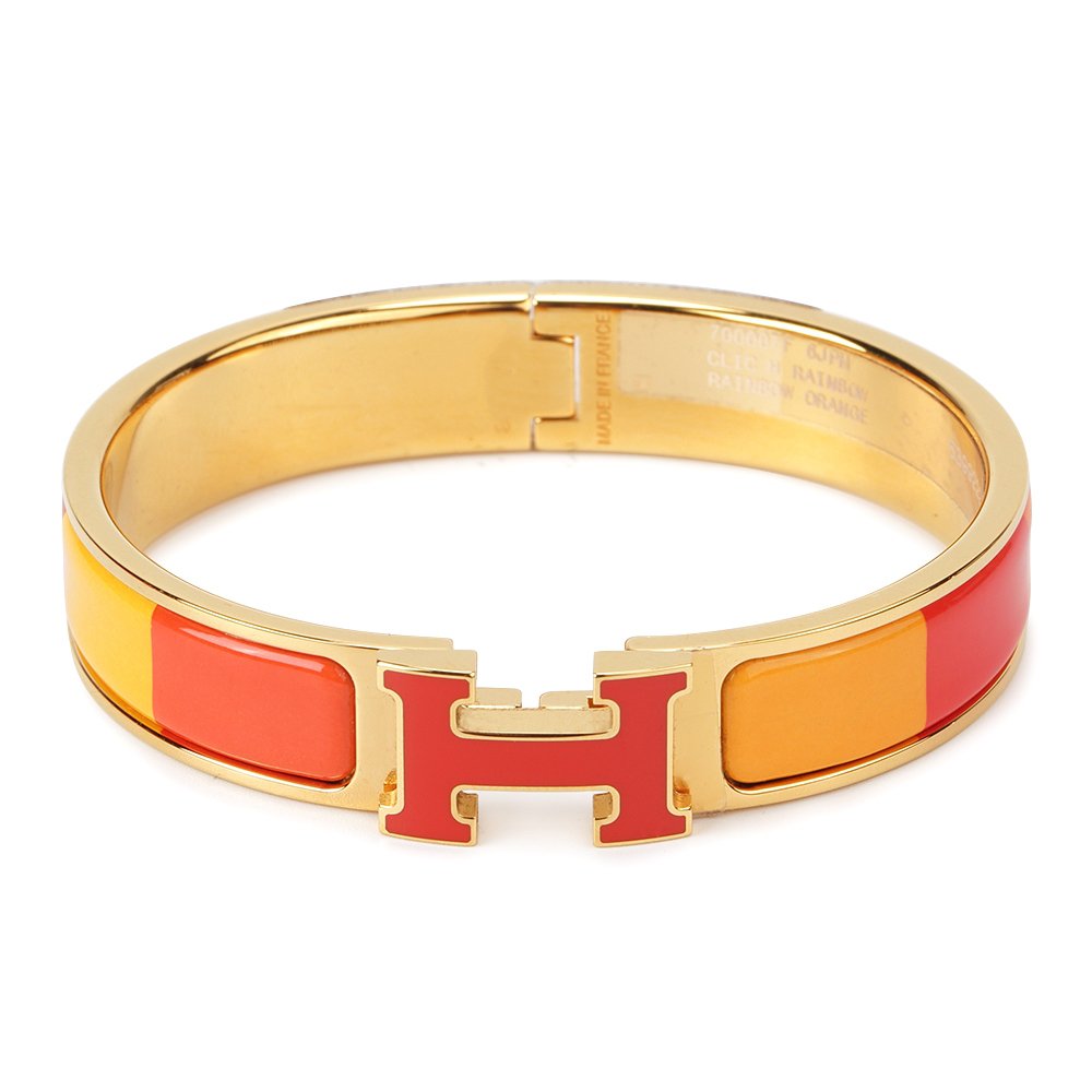 [Noble Jewelry]H BRACELET ORANGE RAINBOW CERAMIC