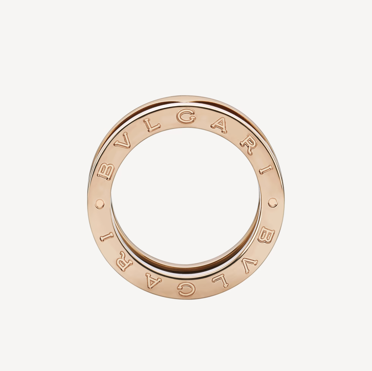 [Noble Jewelry]ZERO 1 TWO-BAND LOOPS AND BLACK CERAMIC PINK GOLD RING