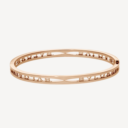 [Noble Jewelry]ZERO 1 SPIRAL LOGO PINK GOLD BRACELET