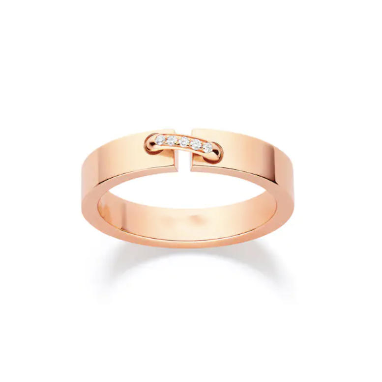 [Edler Schmuck] ALLIANCE LIENS VIDENCE DIAMANT 4MM RING