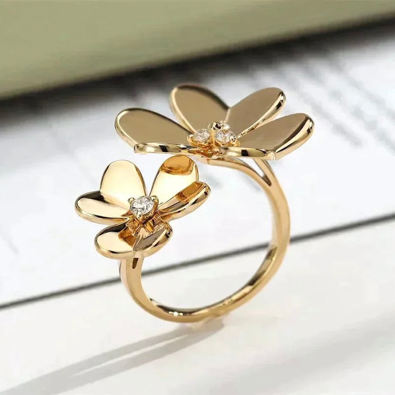 [Edler Schmuck]CLOVER COMOS GOLD DIAMANTRING