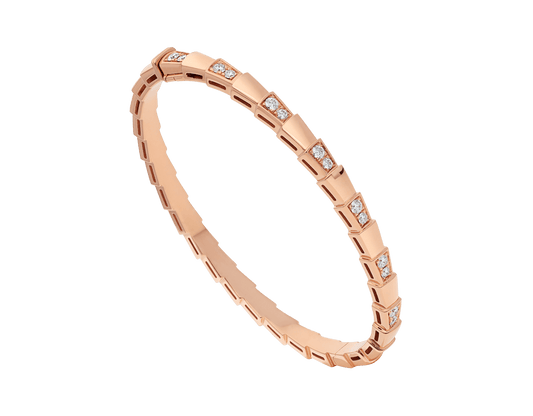 [Noble Jewelry]SERPENTI SMALL BRACELET PINK GOLD DIAMOND