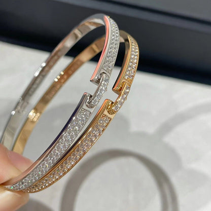 [Noble Jewelry]LIENS VIDENCE DIAMOND PAVED BRACELET