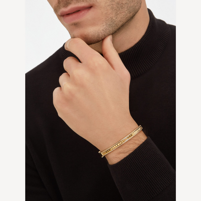 [Noble Jewelry]ZERO 1 SPIRAL AND PAVED DIAMOND GOLD BRACELET