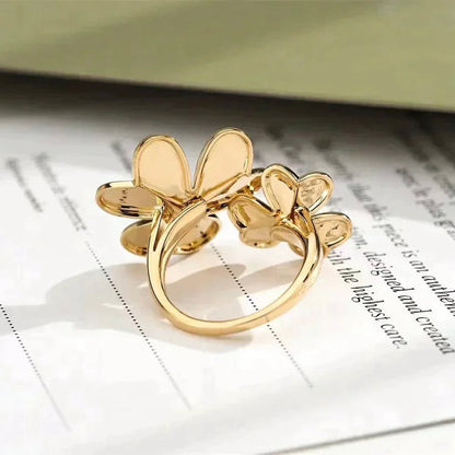 [Noble Jewelry]CLOVER COMOS GOLD DIAMOND RING