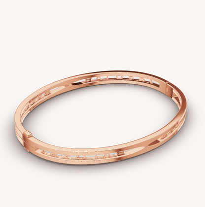 [Noble Jewelry]ZERO 1 SPIRAL LOGO PINK GOLD BRACELET