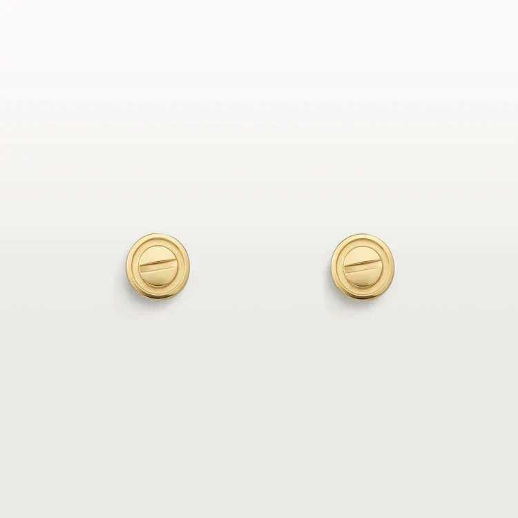 [Noble Jewelry]LOVE EARRINGS GOLD 10MM