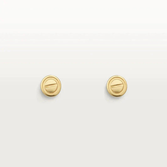 [Noble Jewelry]LOVE EARRINGS GOLD 10MM