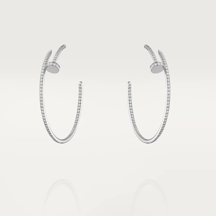 [Noble Jewelry]JUSTE EARRINGS FULL DIAMONDS 1.8MM